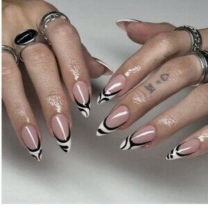 Beautiful press-on or glue-on nails.